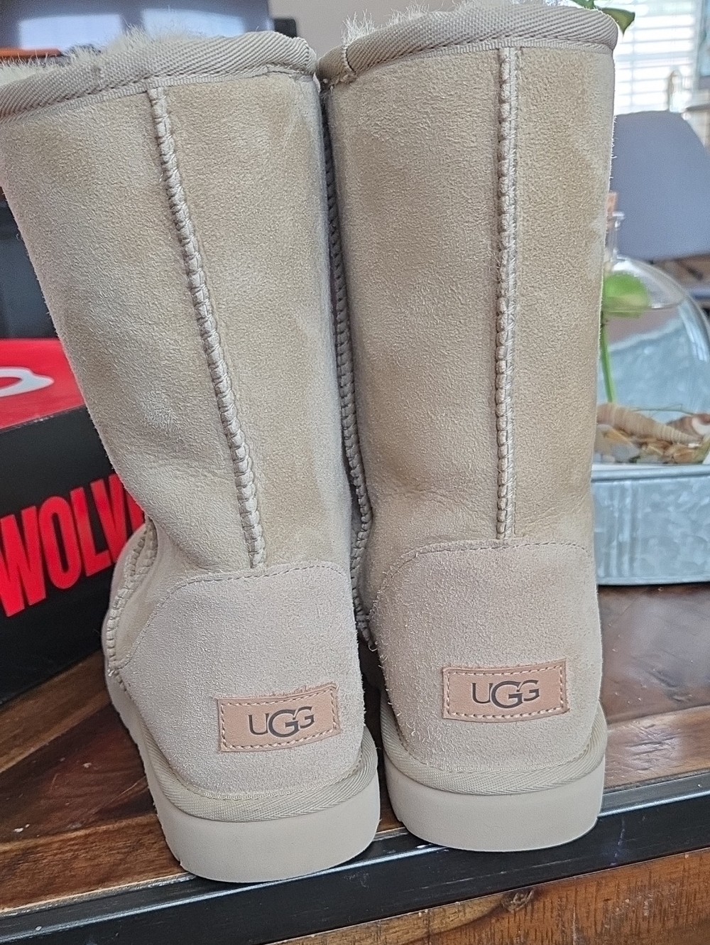 UGG Classic Short Boots in Wheat Suede